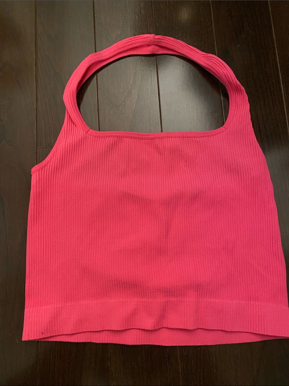 Ribbed Hot Pink Tank Top